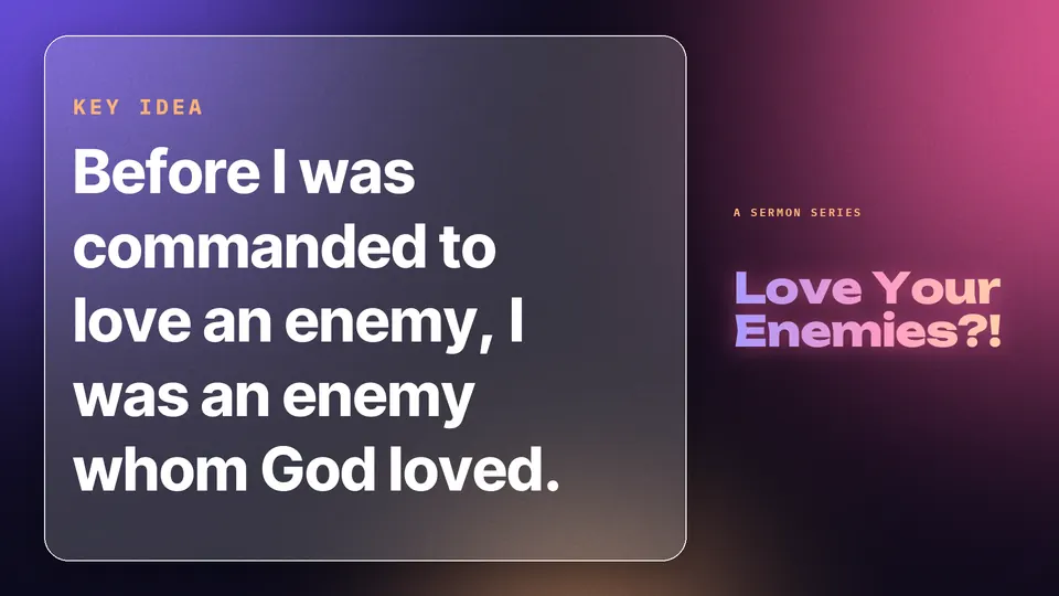 Screen slide: a sermon point